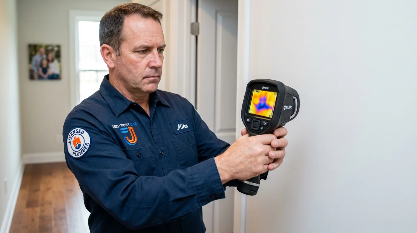Thermal imaging leak detection by Johns Plumbing LLC in Fallon